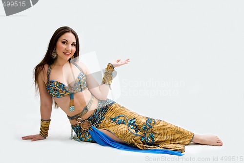 Image of Belly dancer in blue