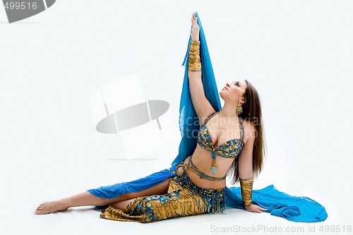 Image of Belly dancer in blue