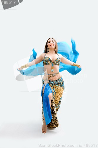 Image of Belly dancer in blue