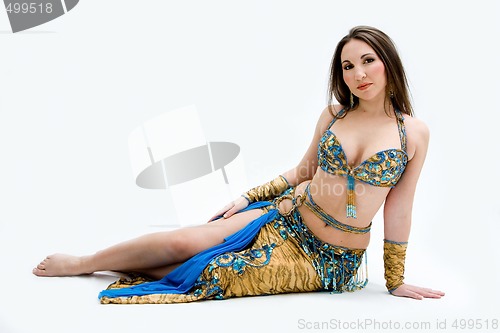 Image of Belly dancer in blue