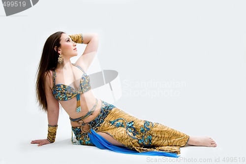 Image of Belly dancer in blue