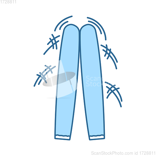 Image of Football Fans Clapping Sticks Icon