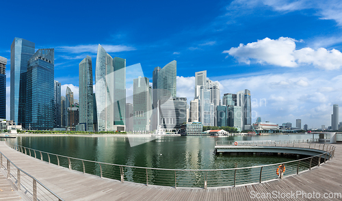 Image of Singapore skyline panorama