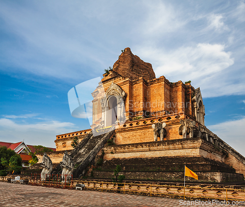 Image of Wat Chedi Luang. Chiang Mai, Thailand