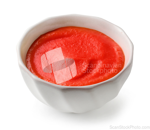 Image of bowl of red tomato sauce ketchup