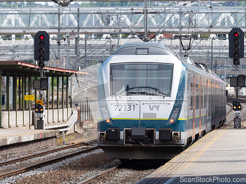 Image of Local train, Type 72, with Vy livery in Oslo, Norway