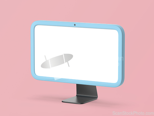 Image of Computer monitor with white screen