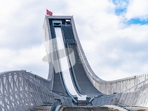 Image of Holmenkollen ski jump in Oslo, Norway