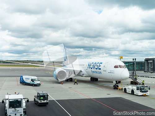 Image of Norse Boeing 787-9 at Oslo Airport, Gardermoen