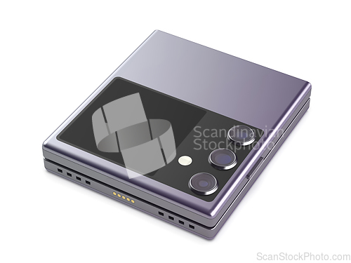 Image of Foldable smartphone with three cameras