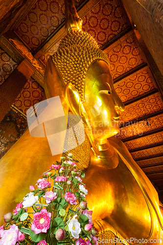 Image of Reclining Buddha face