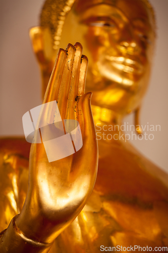 Image of Buddha statue hand, Thailand