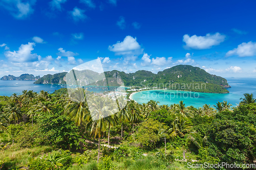 Image of Green tropical island