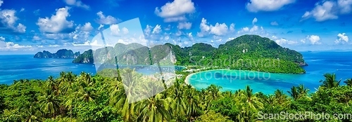 Image of Panorama of tropical islands