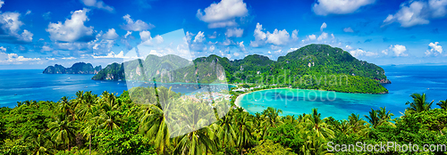 Image of Panorama of tropical islands