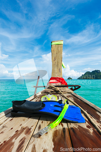 Image of Snorkeling set on boat