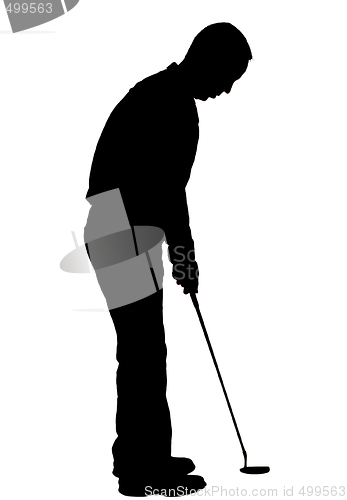 Image of Silhouette Golfer