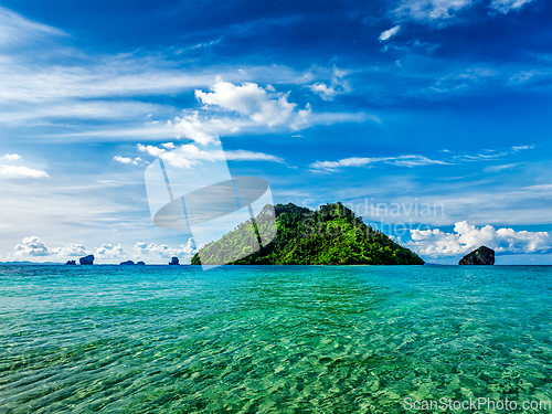 Image of Tropical island in sea