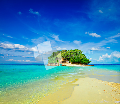 Image of Tropical island in sea