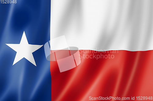 Image of Texas flag, USA