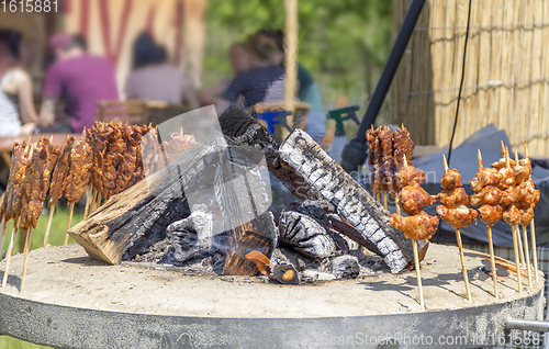 Image of outdoor barbecue scenery