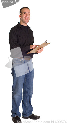 Image of Man With Clipboard