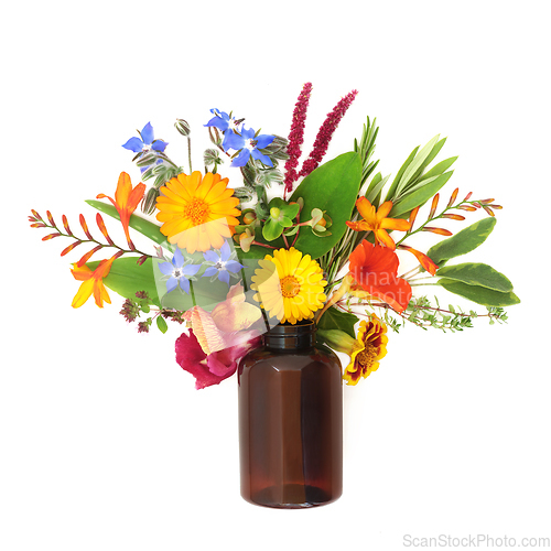 Image of Surreal Summer Flower and Herb Arrangement