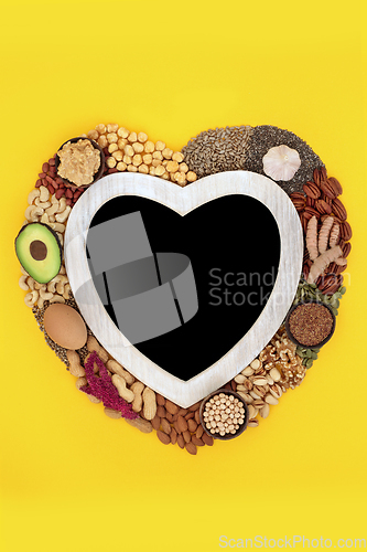 Image of Health Food for a Healthy Heart High in Lipids