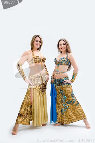 Image of Two beautiful belly dancers