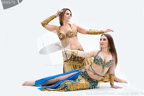 Image of Two beautiful belly dancers