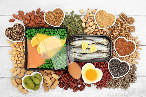 Image of Health Food for a Healthy Heart High in Essential Fatty Acids