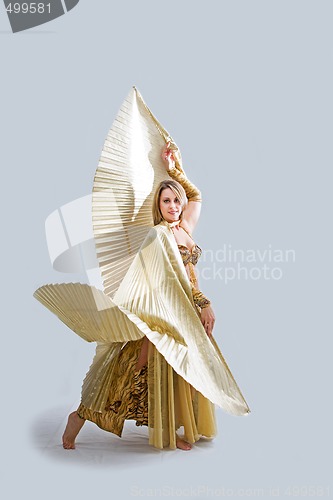 Image of Belly dancer in gold