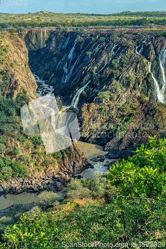 Image of Ruacana Falls on the Kunene River, Namibia Africa