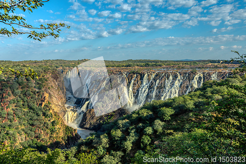 Image of Ruacana Falls on the Kunene River, Namibia Africa