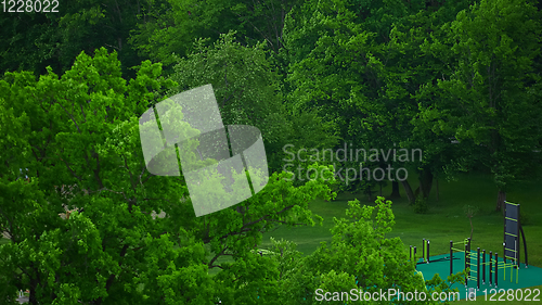 Image of sports ground top view, sports lifestyle concept.