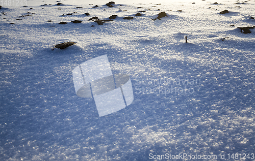 Image of agricultural field in winter