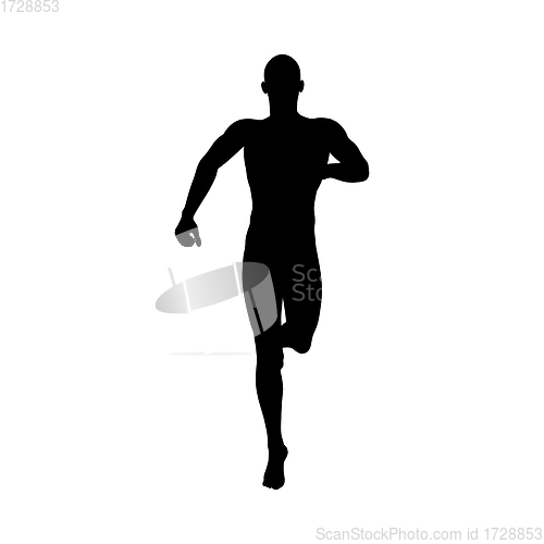 Image of Standing Pose Man Silhouette