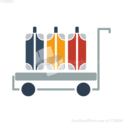 Image of Luggage Cart Icon
