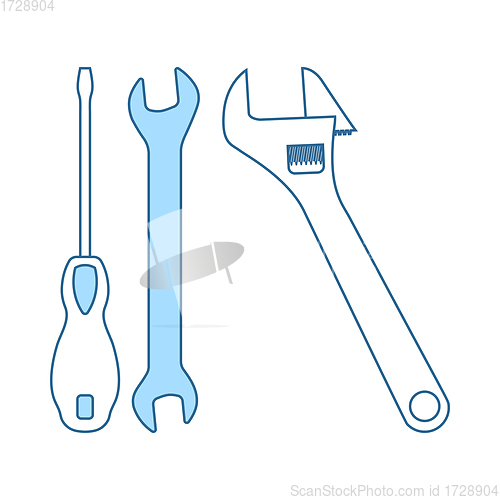 Image of Wrench And Screwdriver Icon