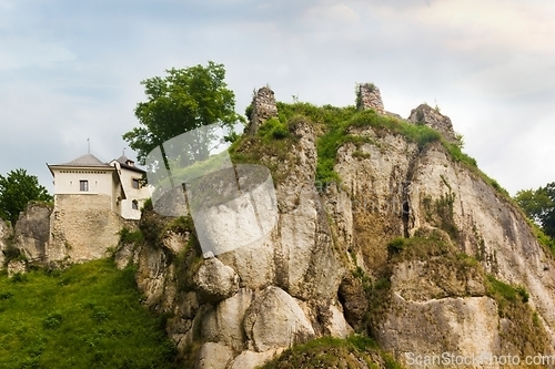 Image of Ruins of historical Castle Ojcow in Poland