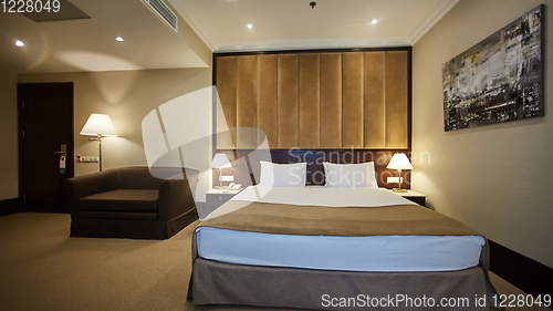 Image of The interior design. The big modern Bedroom