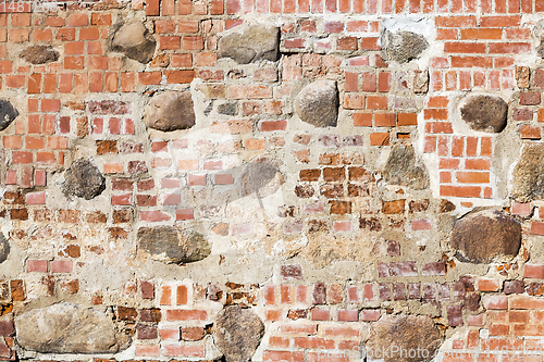 Image of stone brick wall restoration