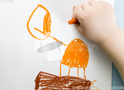 Image of drawing a little boy