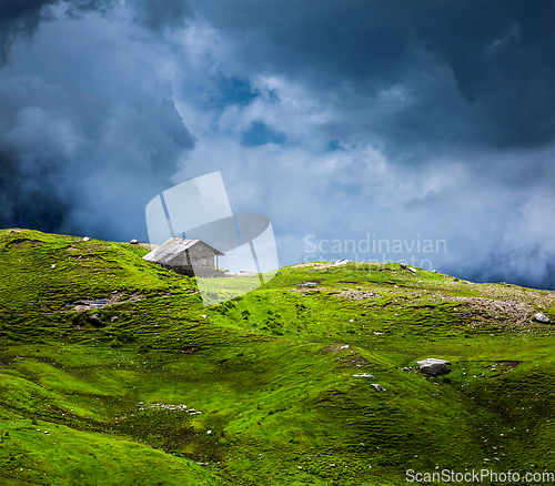 Image of Serenity serene lonely scenery background concept