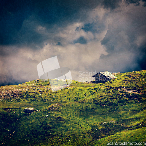 Image of Serenity serene lonely scenery background concept