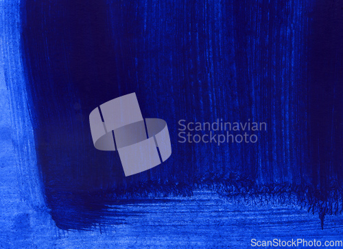 Image of Blue and dark blue hand drawn paint background