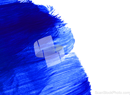 Image of Bright blue and white drawn paint background