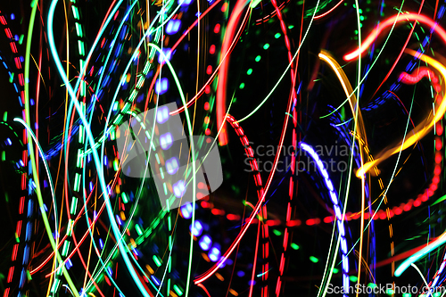 Image of Abstract bright motion background with blurred lights