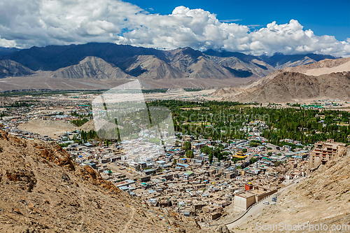 Image of Aerial view of Leh. Ladakh, India