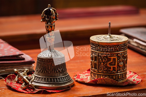 Image of Tibetan Buddhist still life